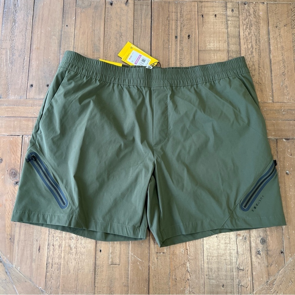 Under armour curry nylon 7 inch men’s xxl gold shorts nwt